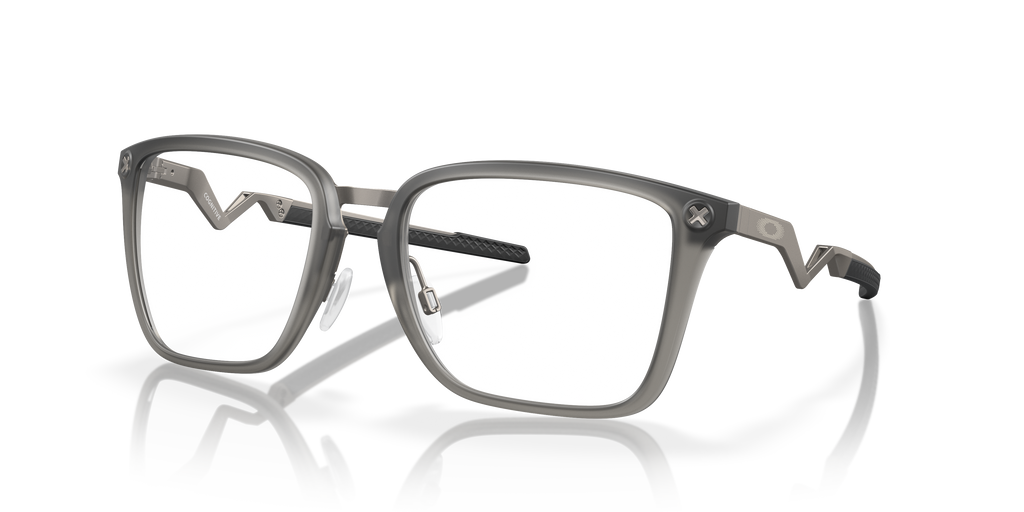 Oakley OX8162 Cognitive Rectangle Eyeglasses - Satin Grey Smoke