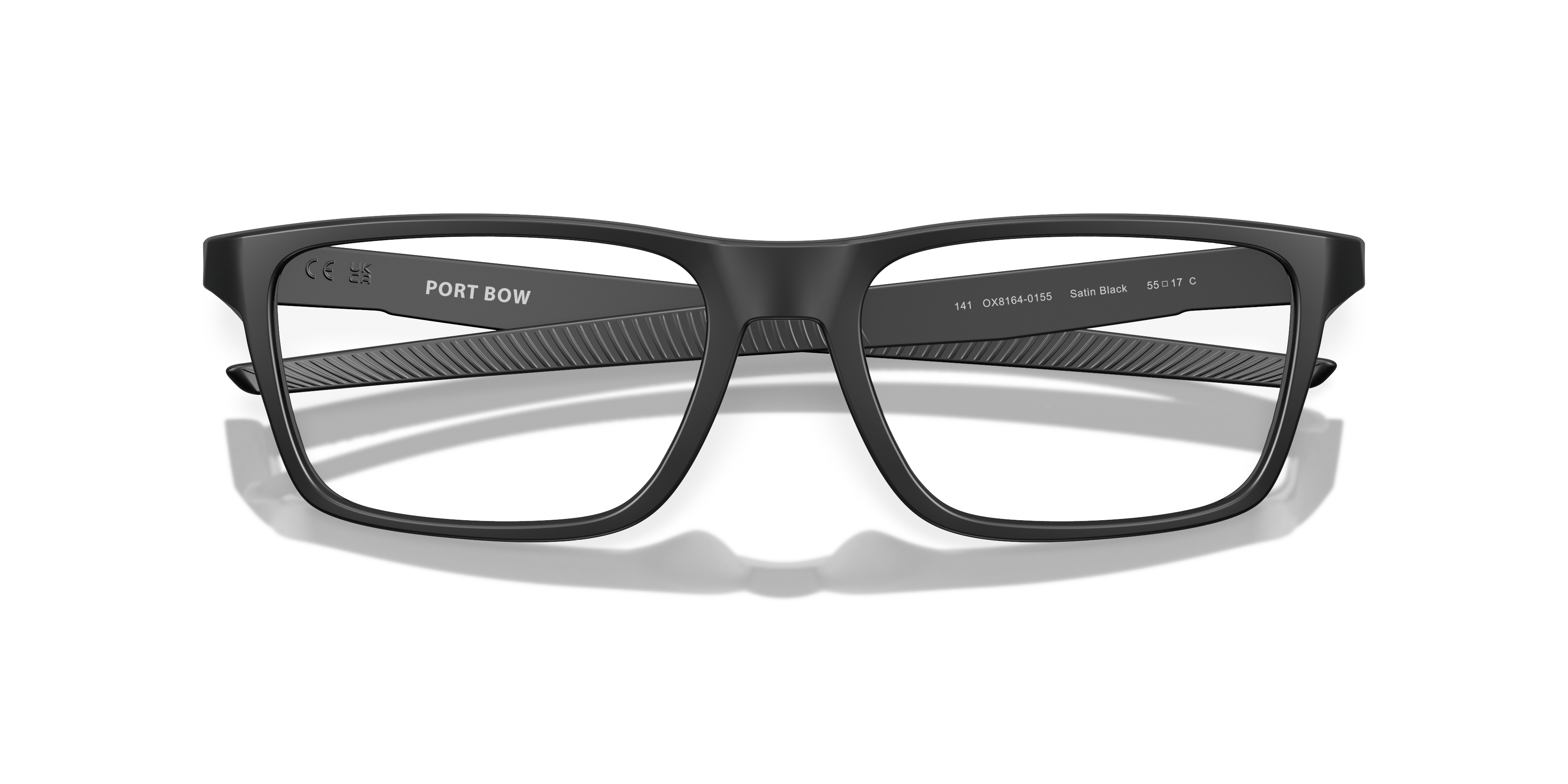 Oakley OX8164 Port Bow Rectangle Eyeglasses - Polished Clear