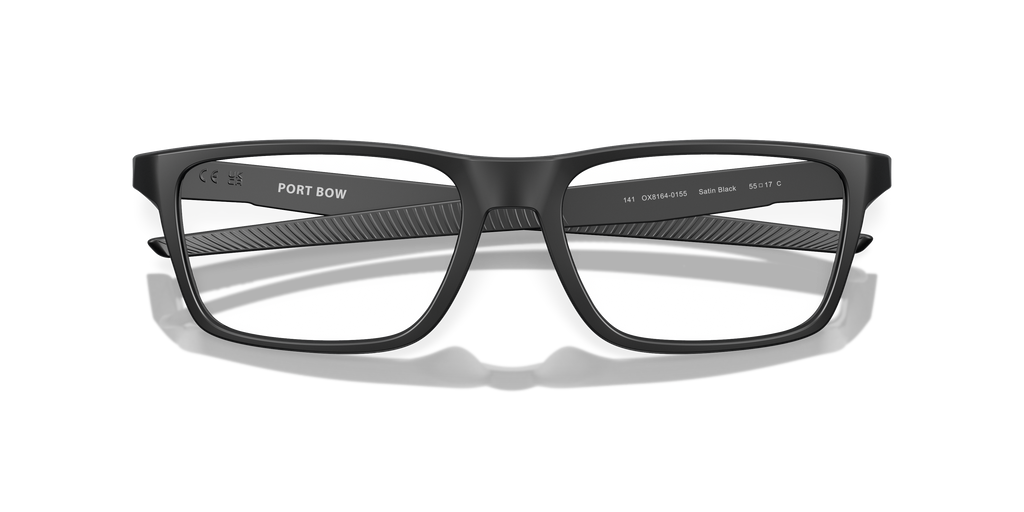 Oakley OX8164 Port Bow Rectangle Eyeglasses - Satin Light Steel