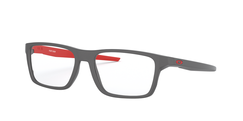 Oakley OX8164 Port Bow Rectangle Eyeglasses - Satin Light Steel