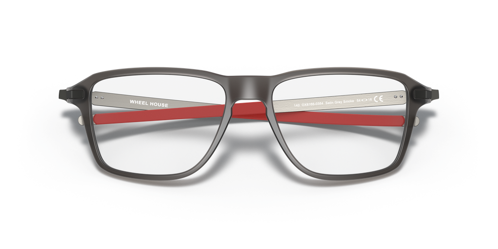 Oakley OX8166 Wheel House Square Eyeglasses - Satin Grey Smoke