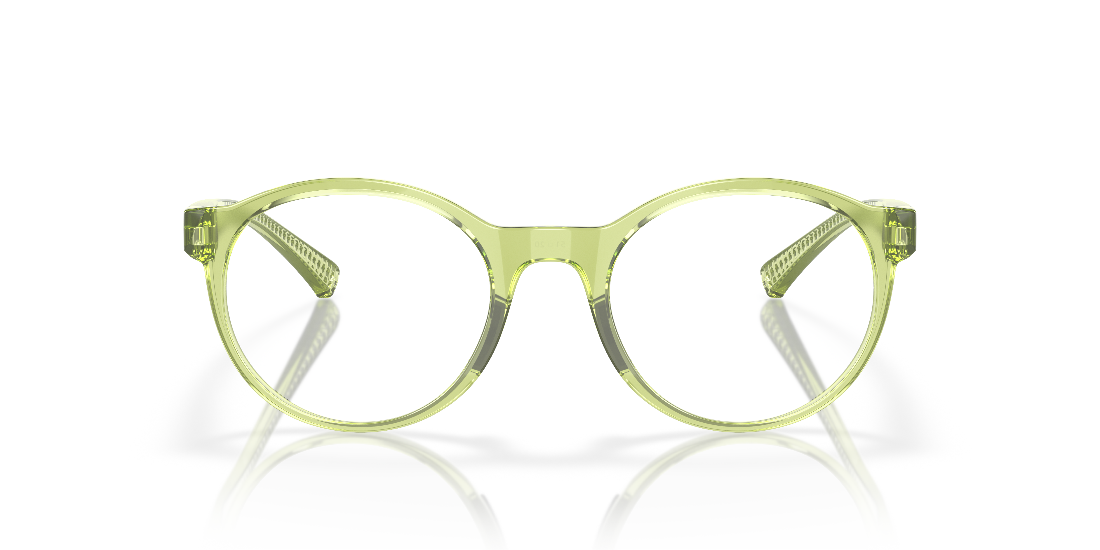 Oakley OX8176 Spindrift Coalesce Collection Round Eyeglasses - Polished Translucent Fern