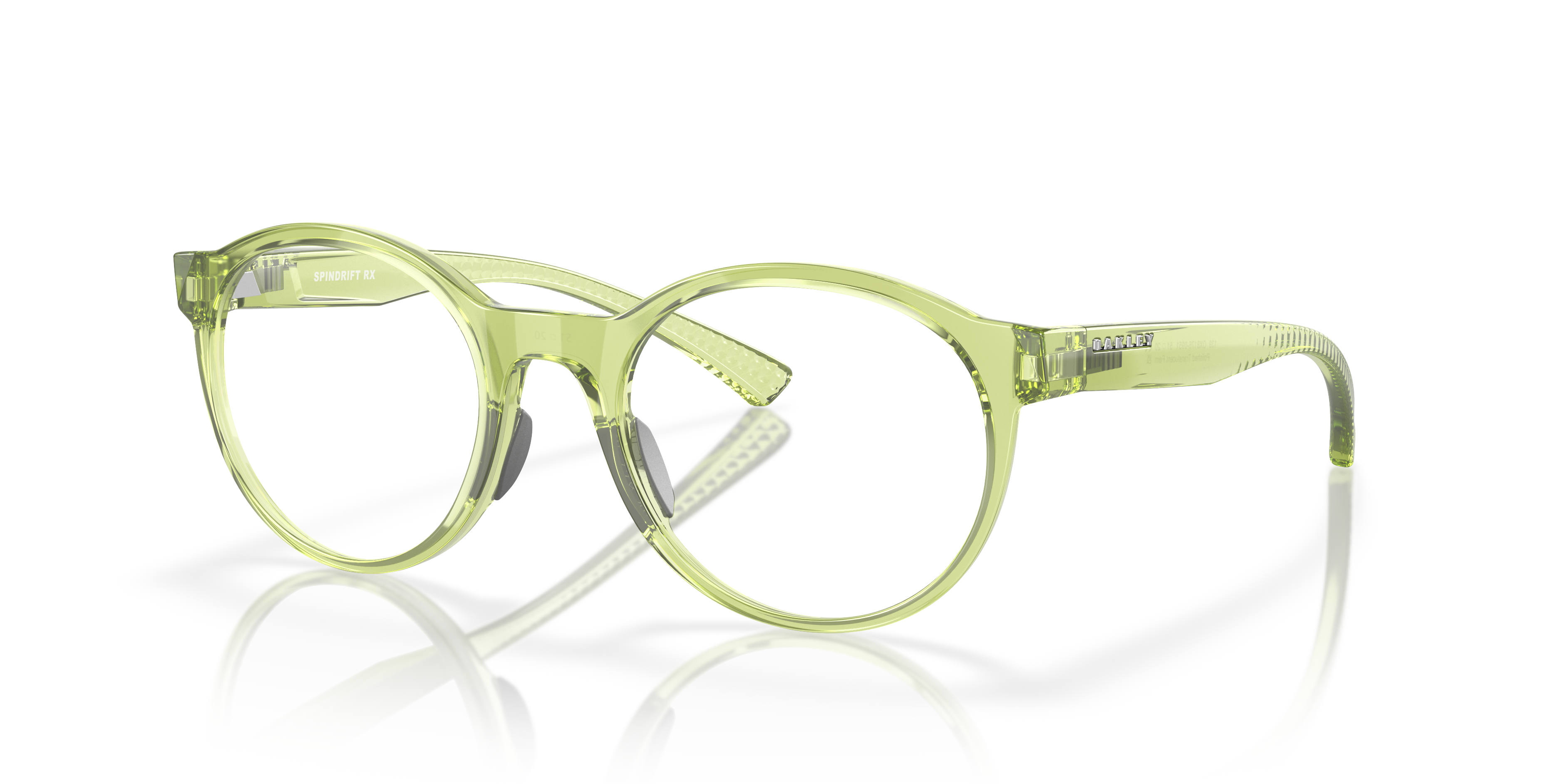 Oakley OX8176 Spindrift Coalesce Collection Round Eyeglasses - Polished Translucent Fern
