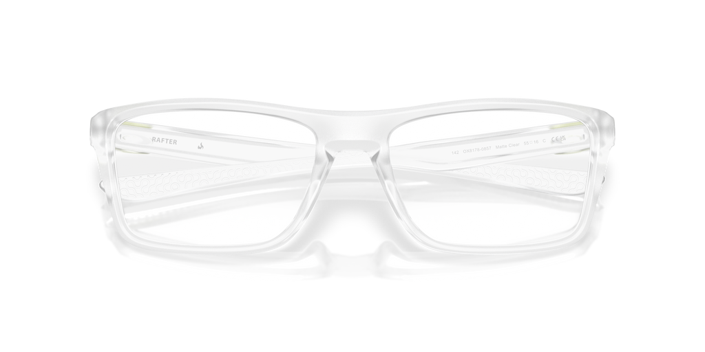 Oakley OX8178 Rafter Limitless Collection Rectangle Eyeglasses - Matte Clear