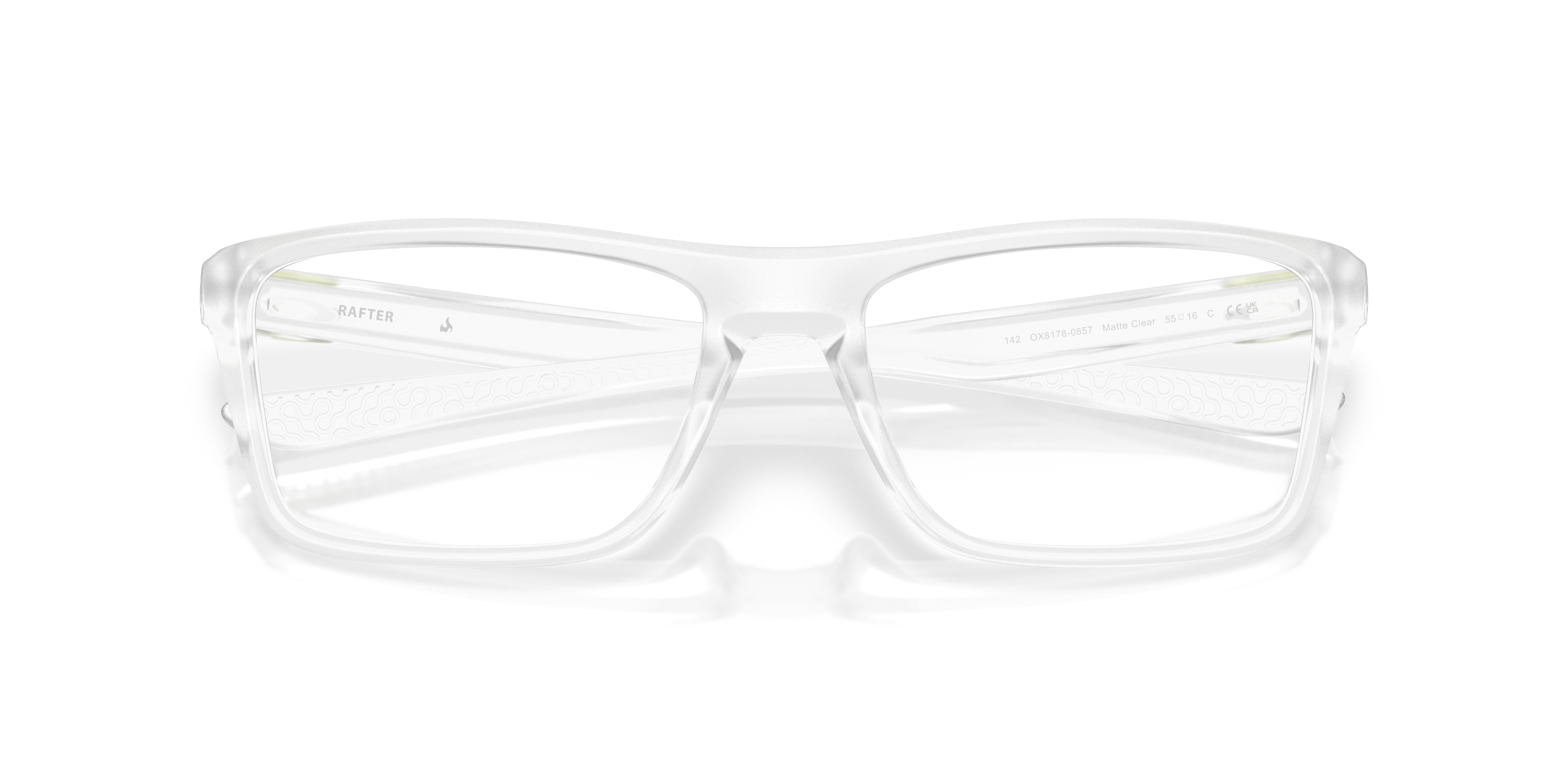Oakley OX8178 Rafter Limitless Collection Rectangle Eyeglasses - Matte Clear