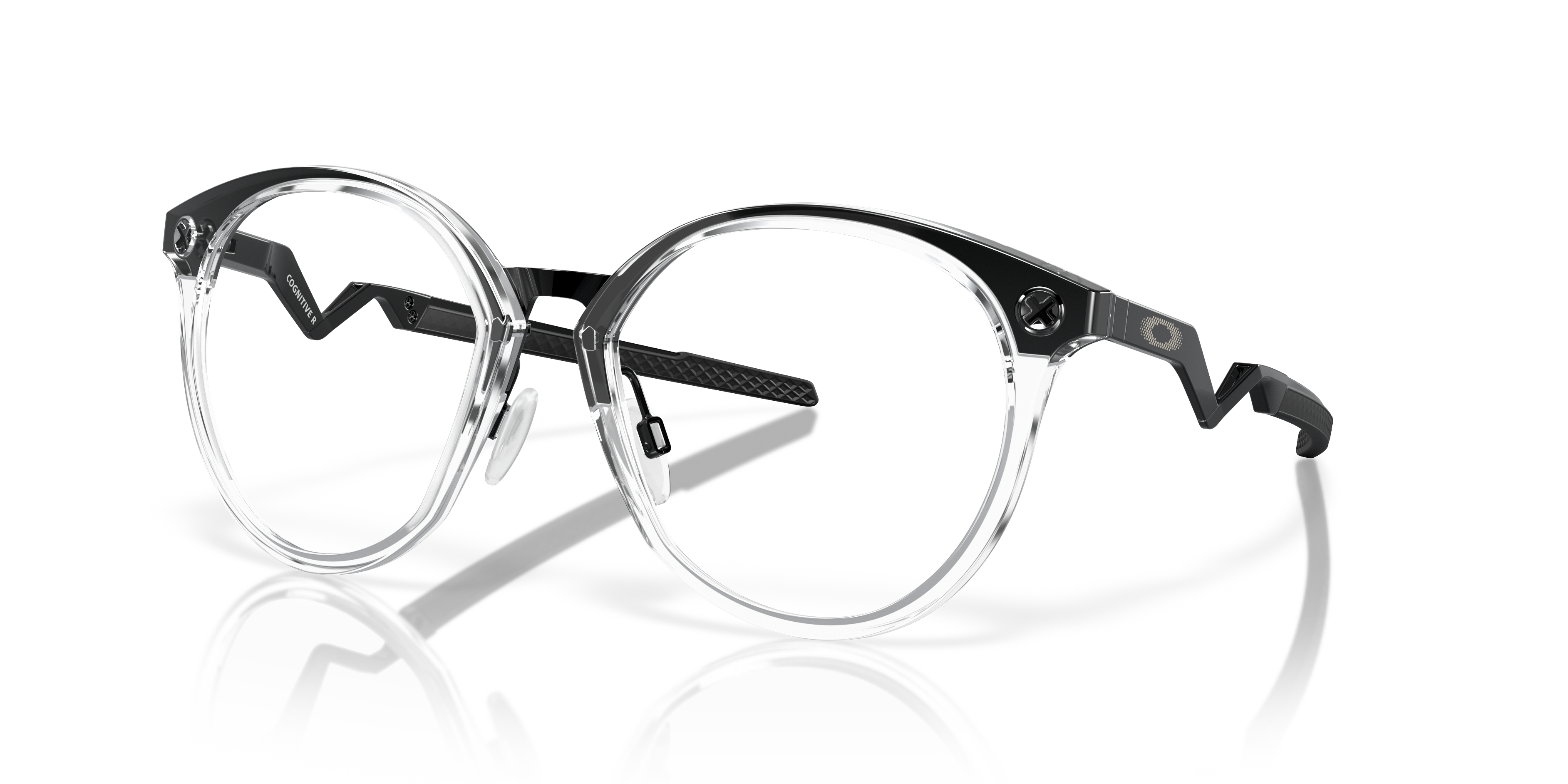 Oakley OX8181 Cognitive R Round Eyeglasses - Polished Clear