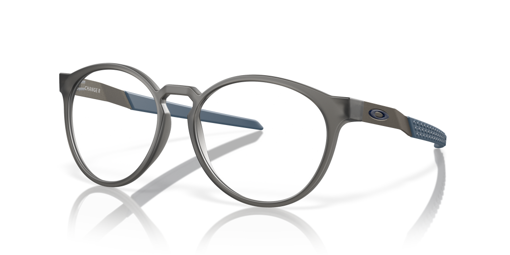 Oakley OX8184 Exchange R Round Eyeglasses - Satin Grey Smoke