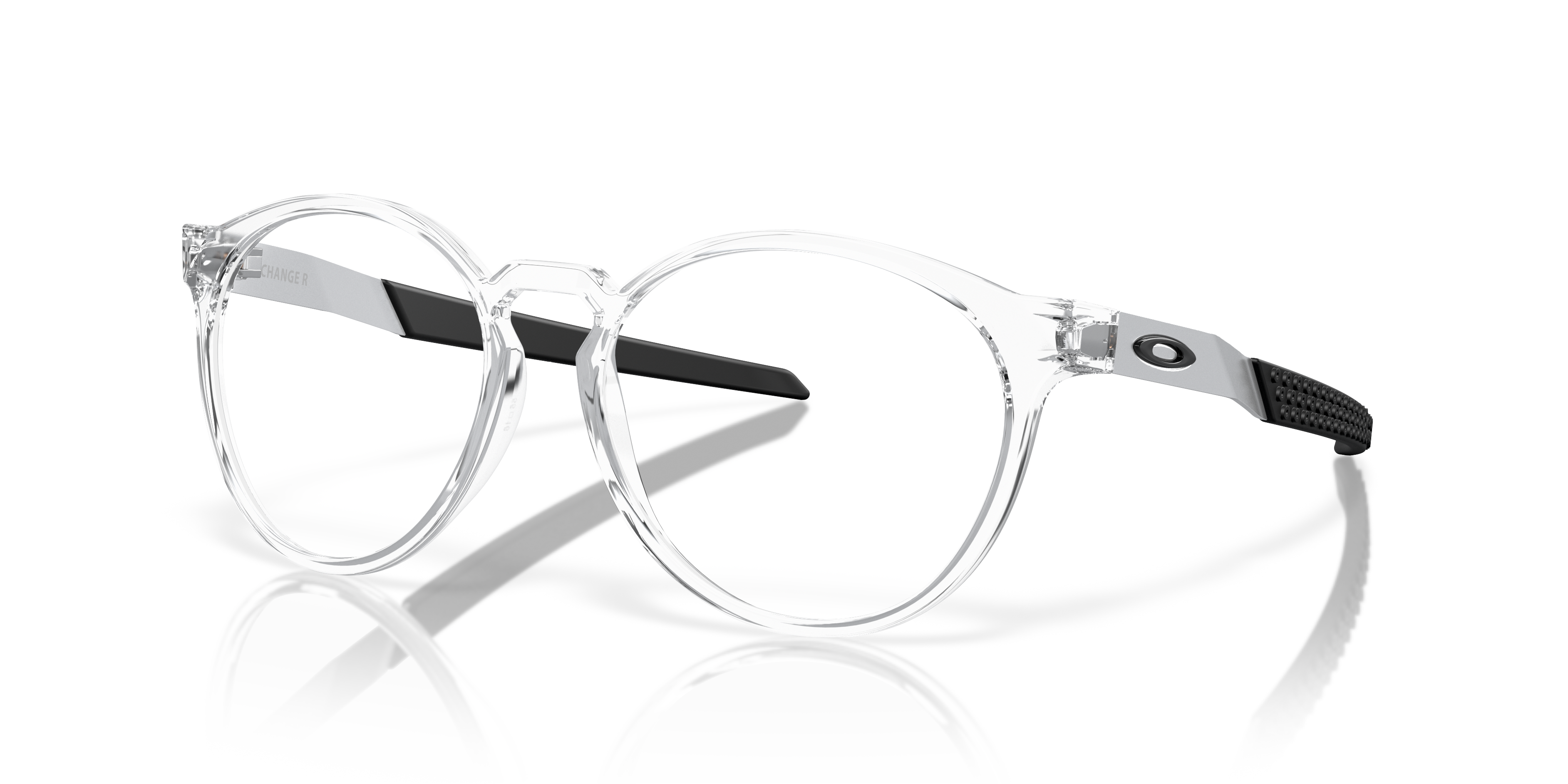 Oakley OX8184 Exchange R Round Eyeglasses - Satin Grey Smoke