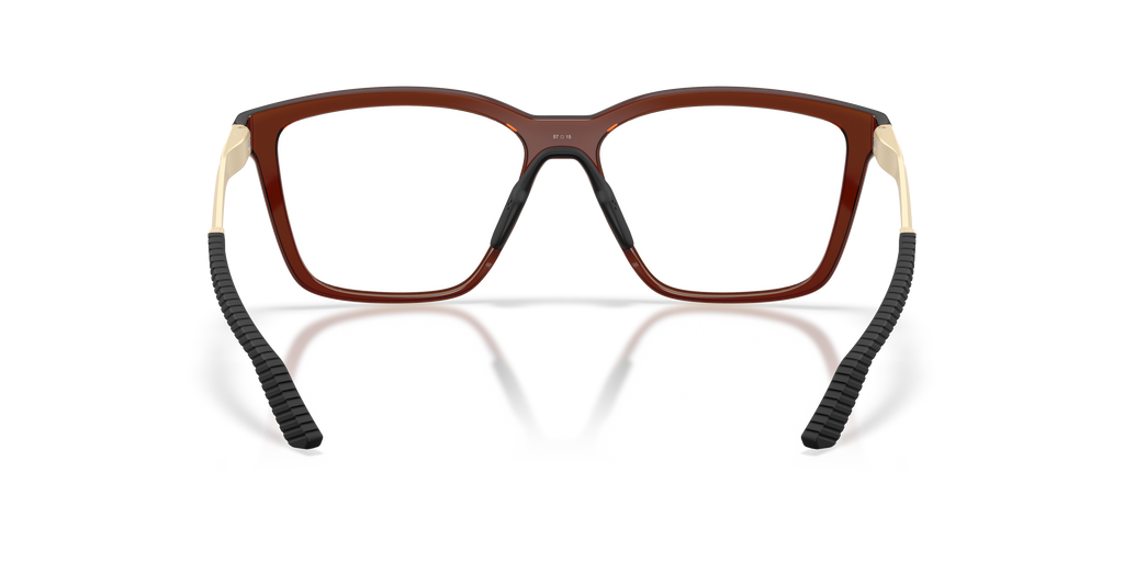 Oakley OX8191 Kylian Mbappé Signature Series Enigma Mass Square Eyeglasses - Dark Amber