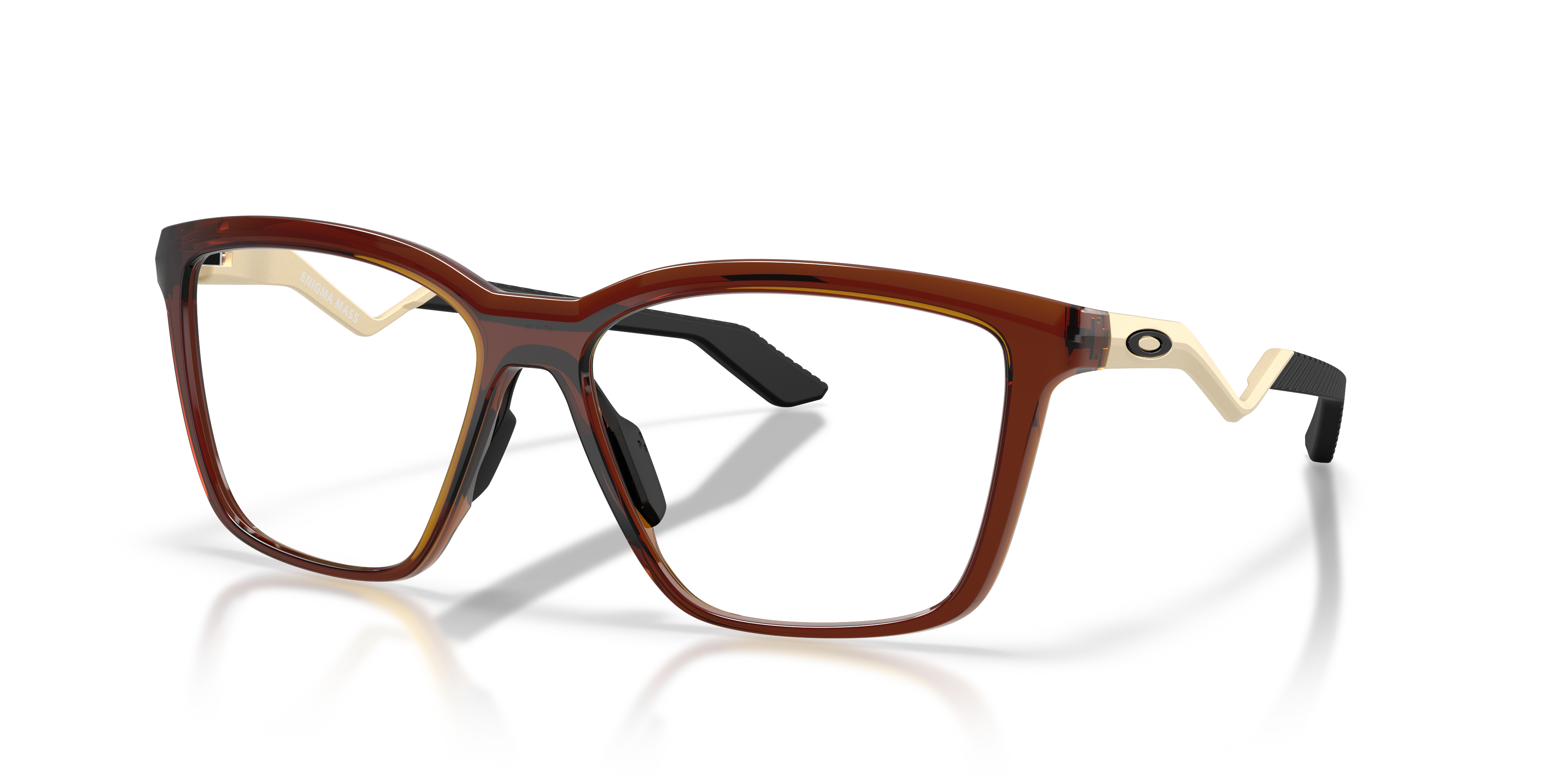 Oakley OX8191 Kylian Mbappé Signature Series Enigma Mass Square Eyeglasses - Dark Amber