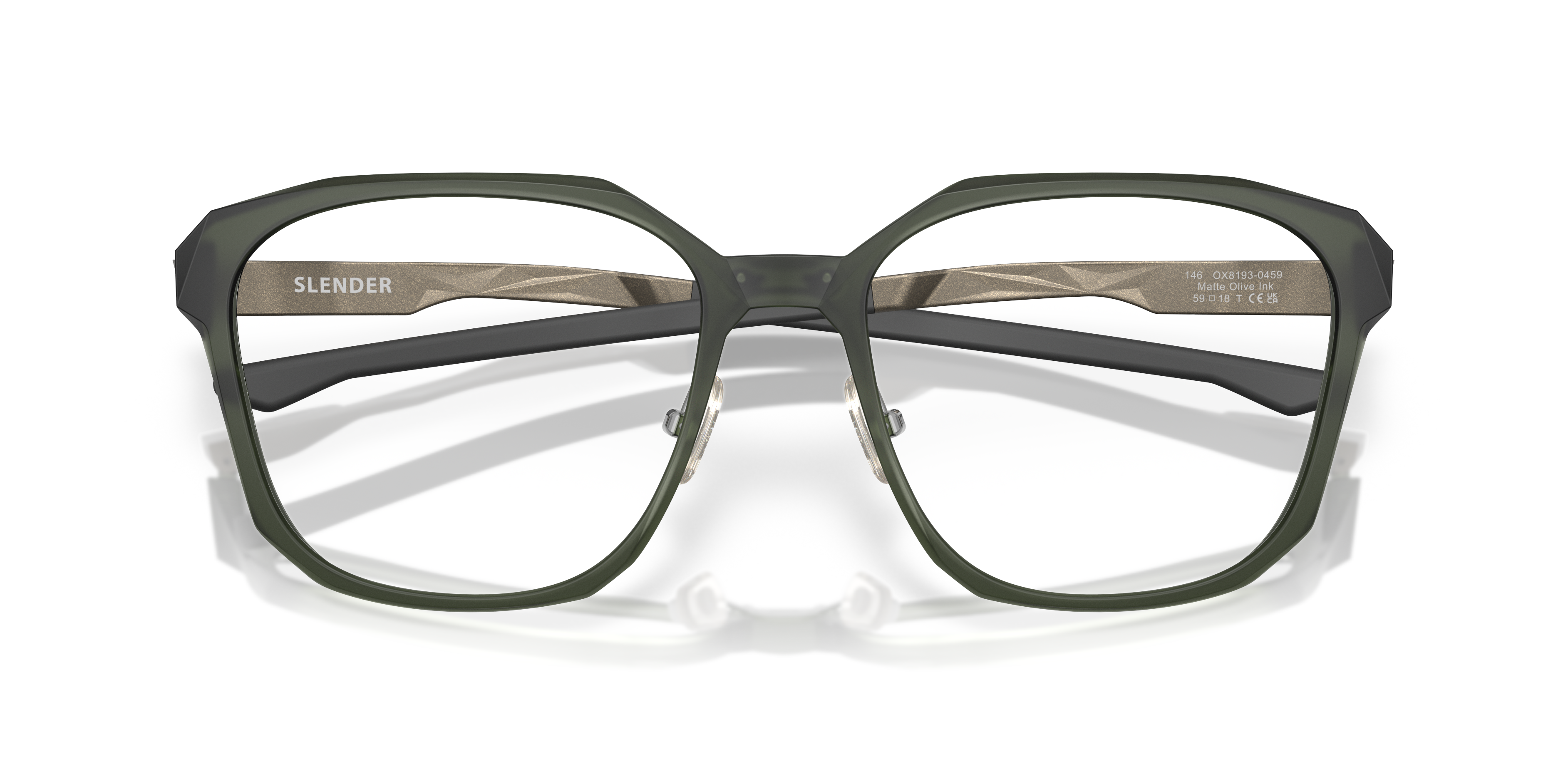 Oakley OX8193 Slender Square Eyeglasses - Satin Black