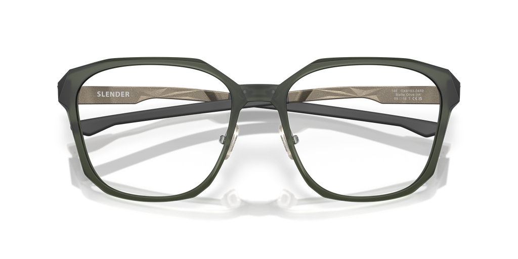 Oakley OX8193 Slender Square Eyeglasses - Matte Olive Ink
