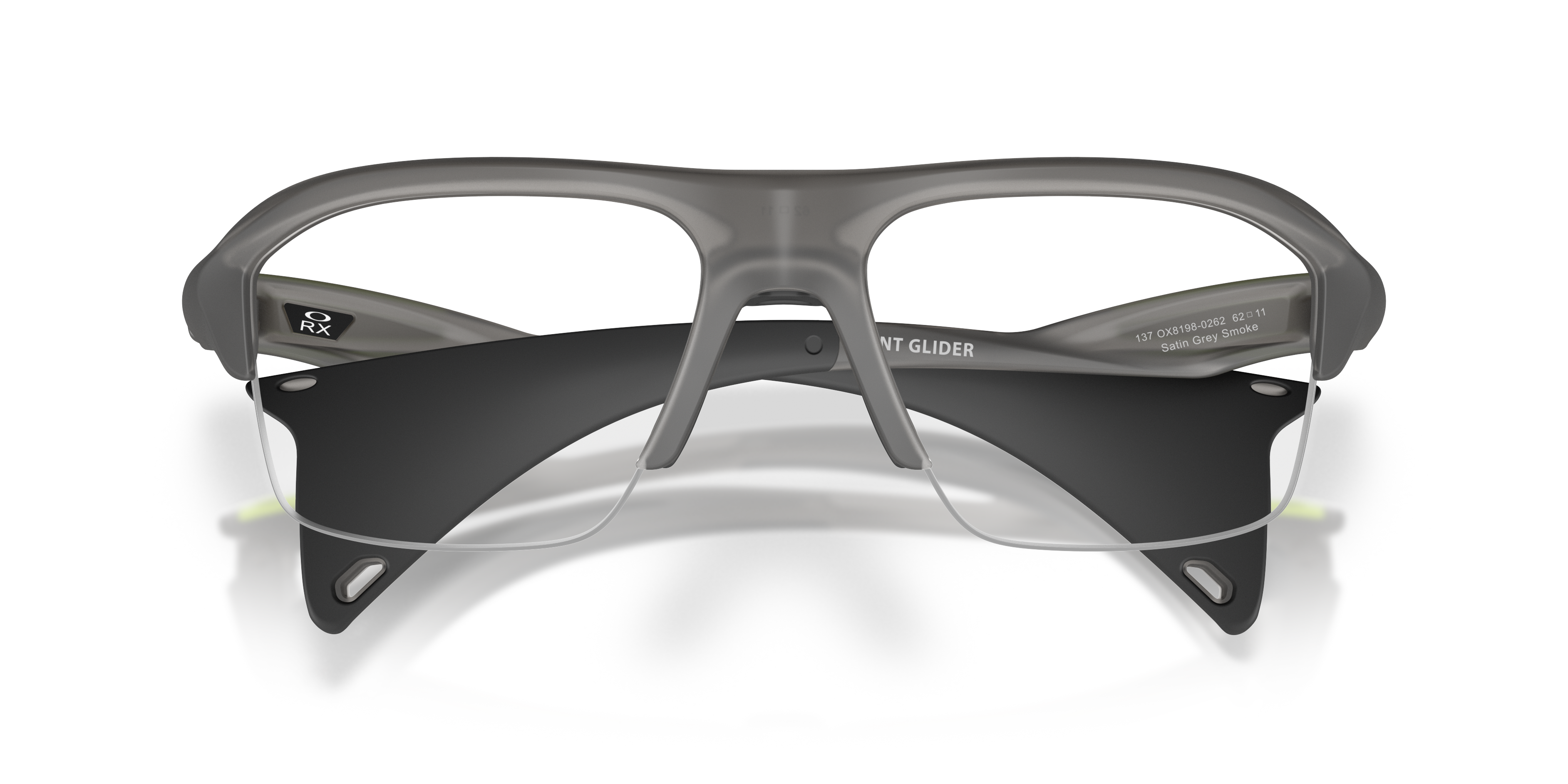 Oakley OX8198 Stunt Glider Rectangle Eyeglasses - Satin Grey Smoke