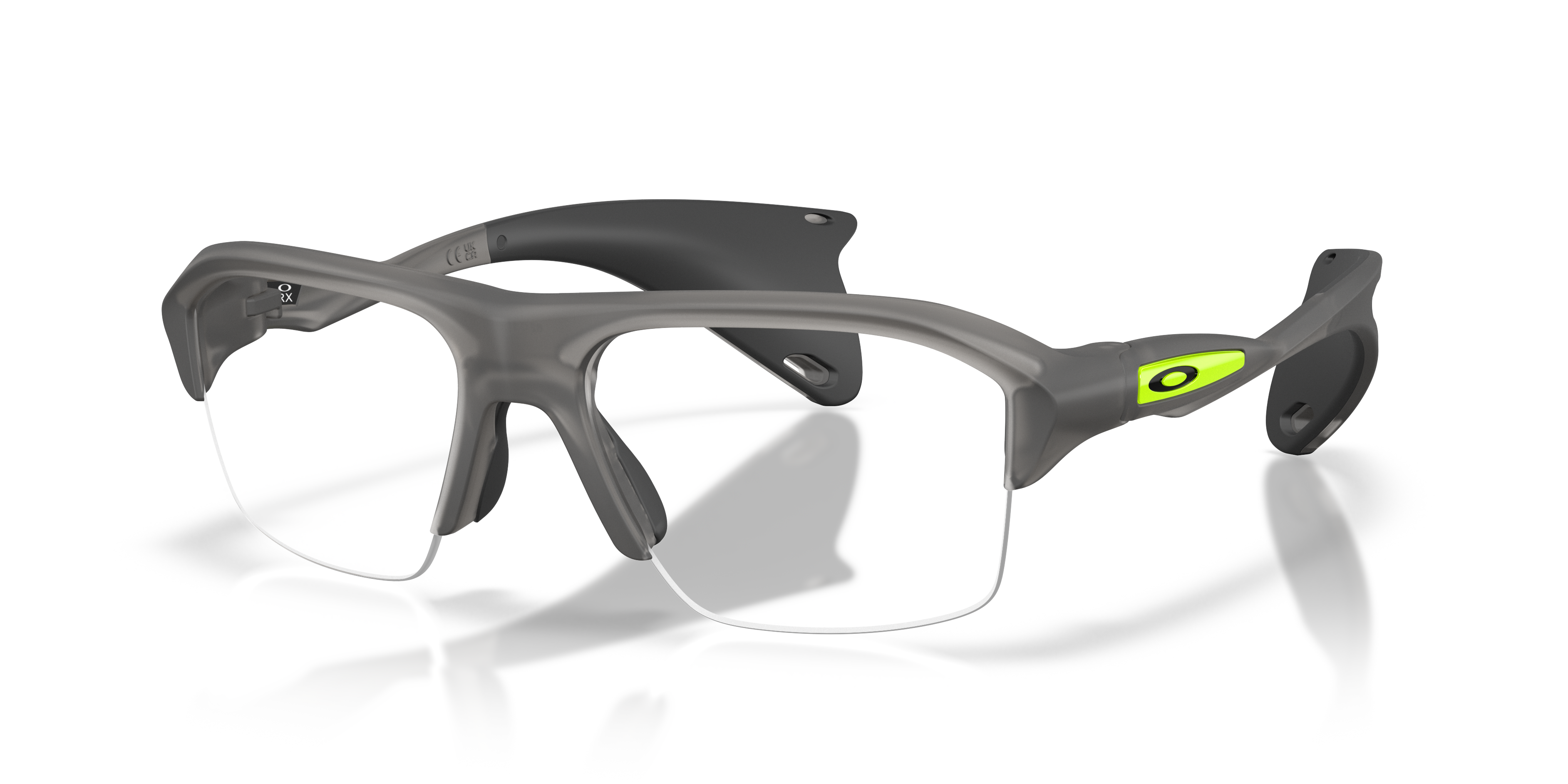 Oakley OX8198 Stunt Glider Rectangle Eyeglasses - Satin Grey Smoke
