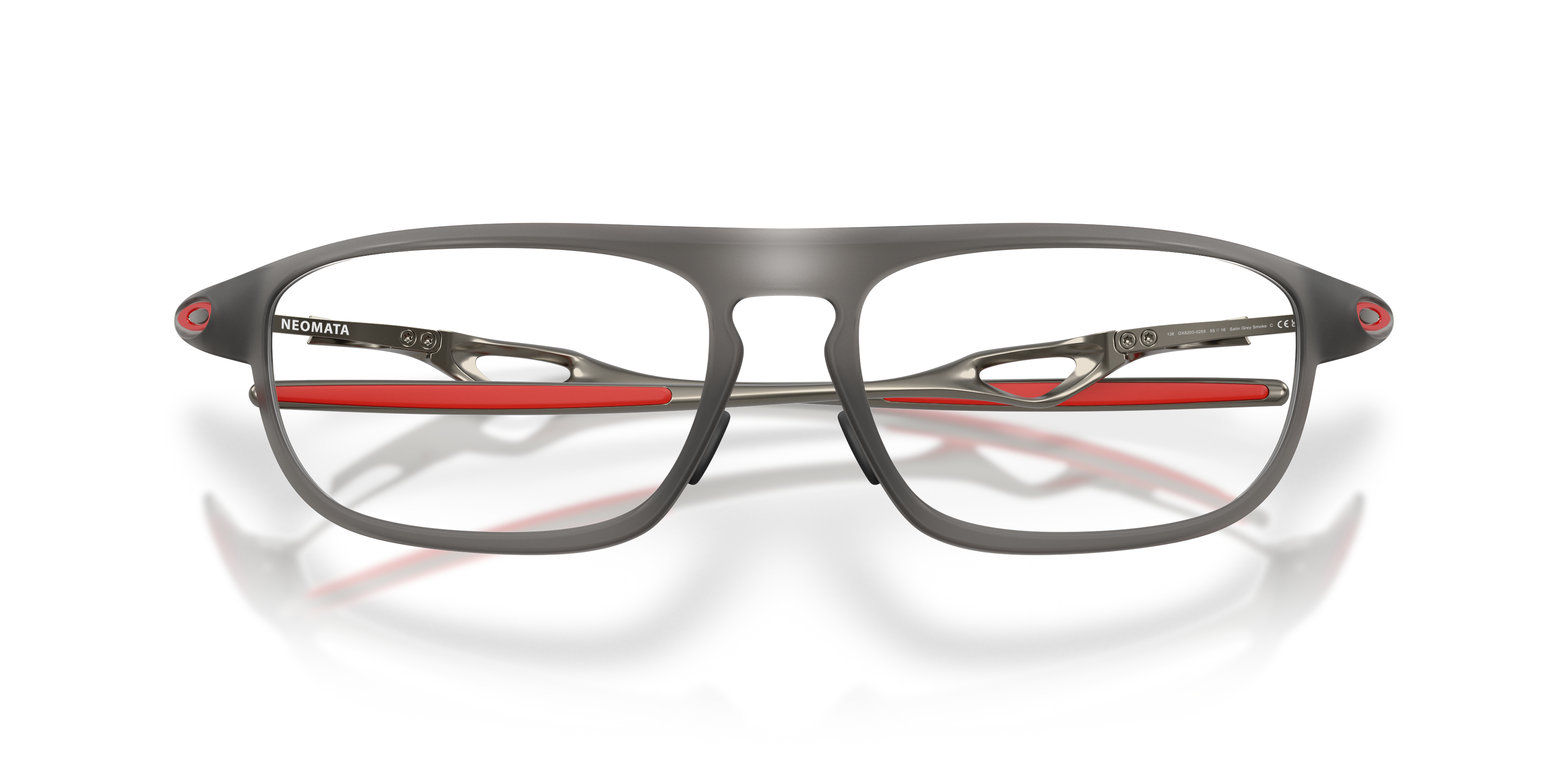 Oakley OX8203 Neomata Rectangle Eyeglasses - Satin Grey Smoke