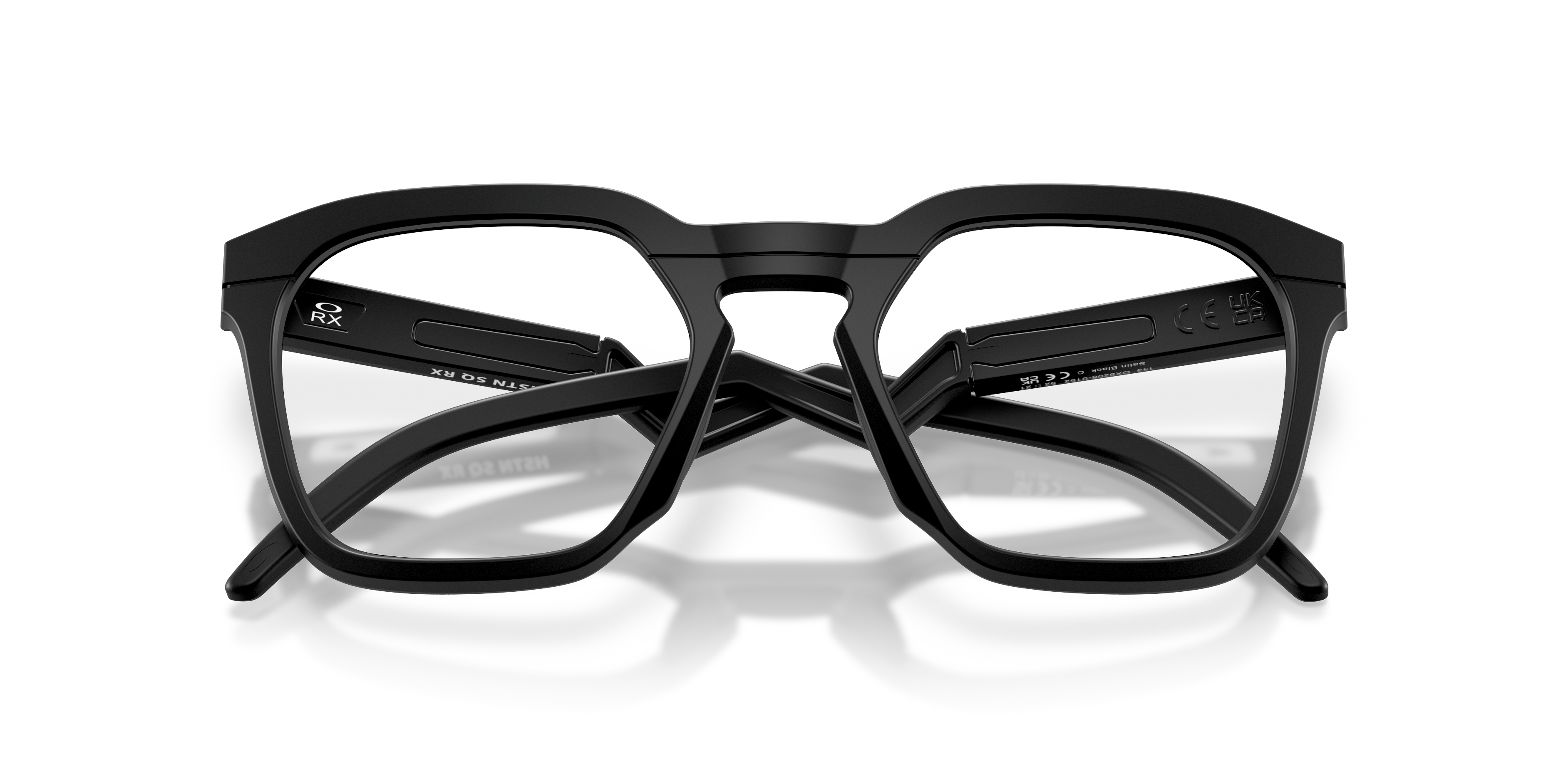 Oakley OX8208 HSTN SQ Square Eyeglasses - Polished Clear