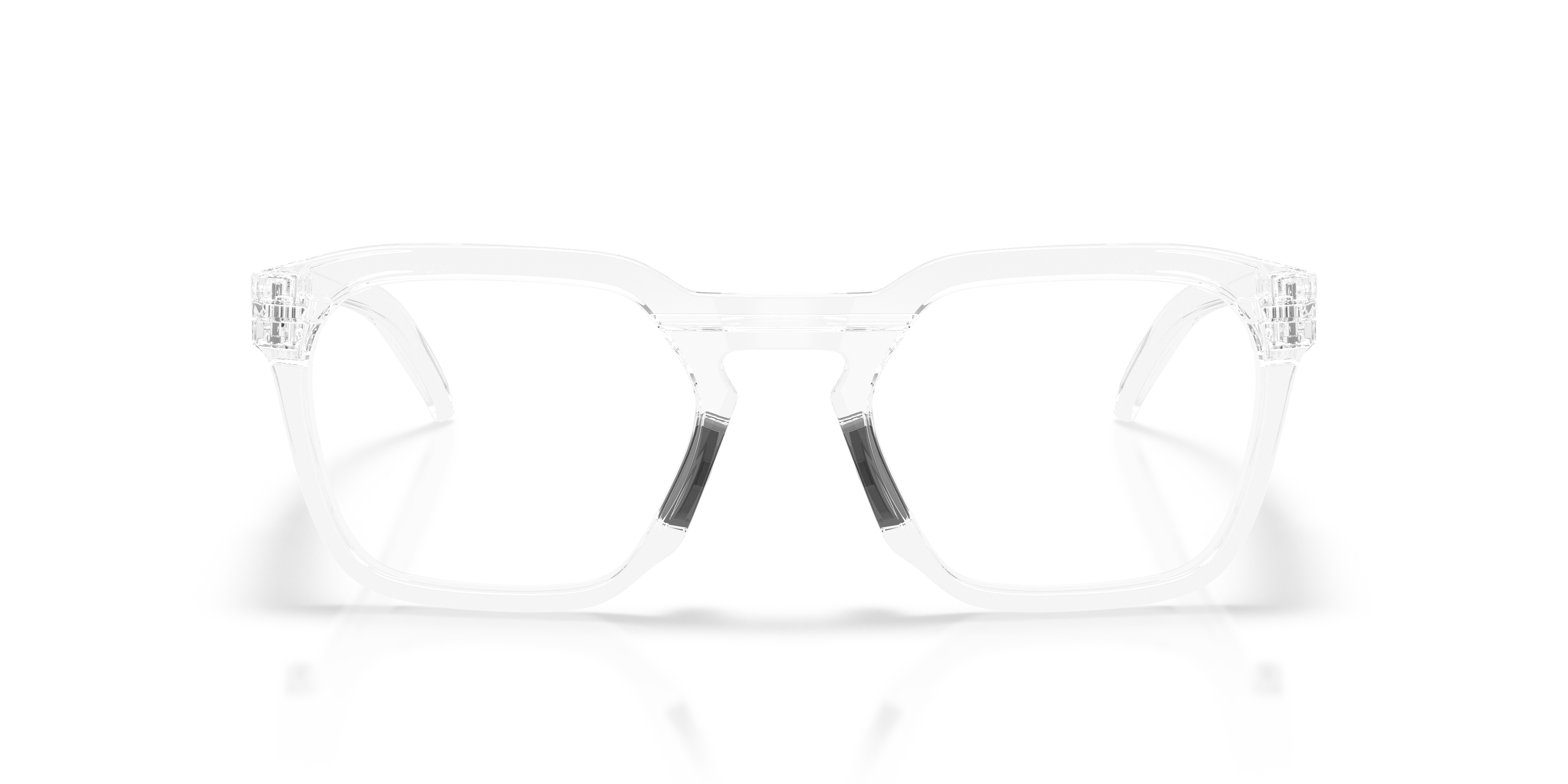 Oakley OX8208 HSTN SQ Square Eyeglasses - Polished Clear