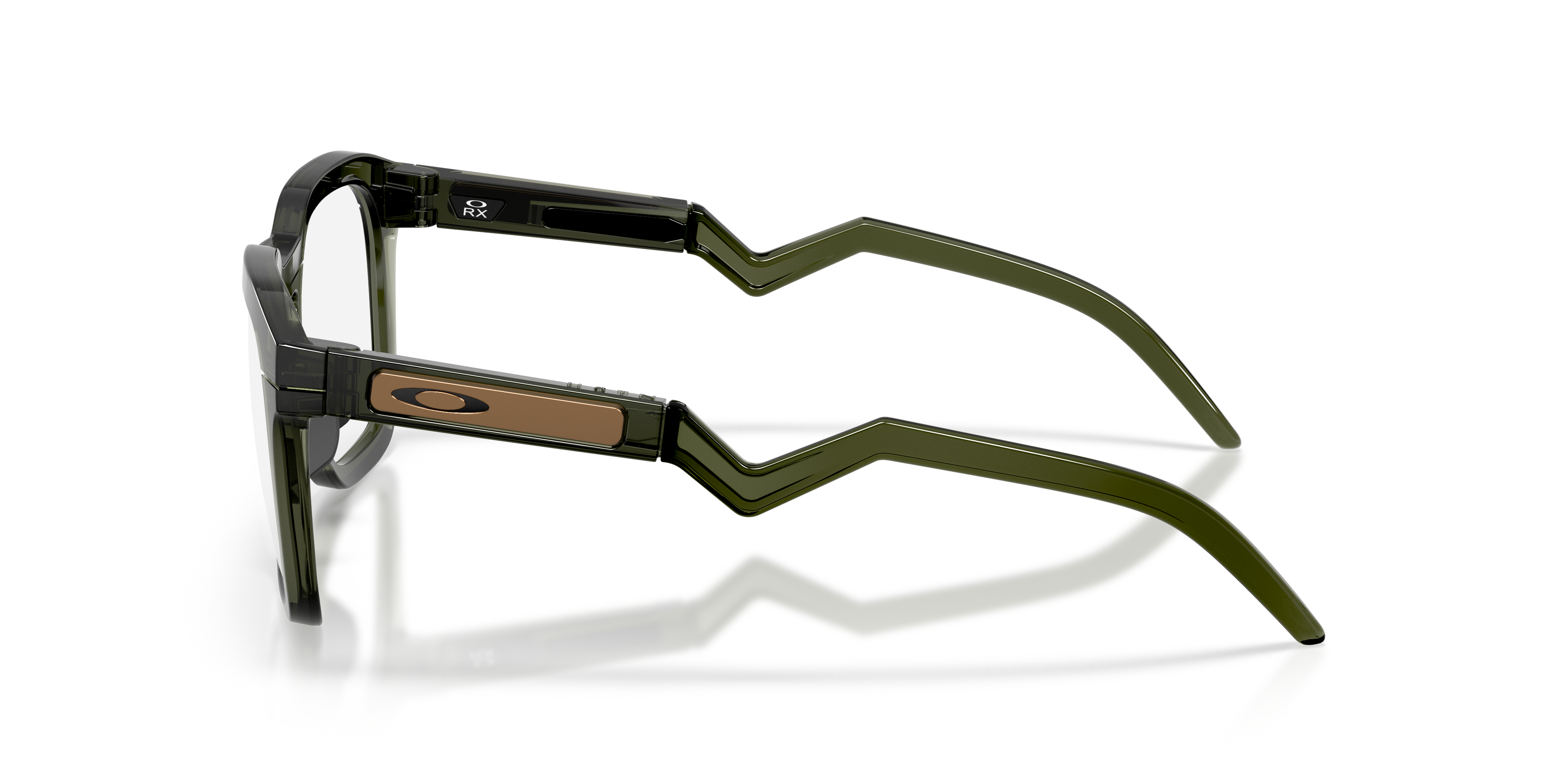 Oakley OX8208 HSTN SQ Square Eyeglasses - Olive Ink