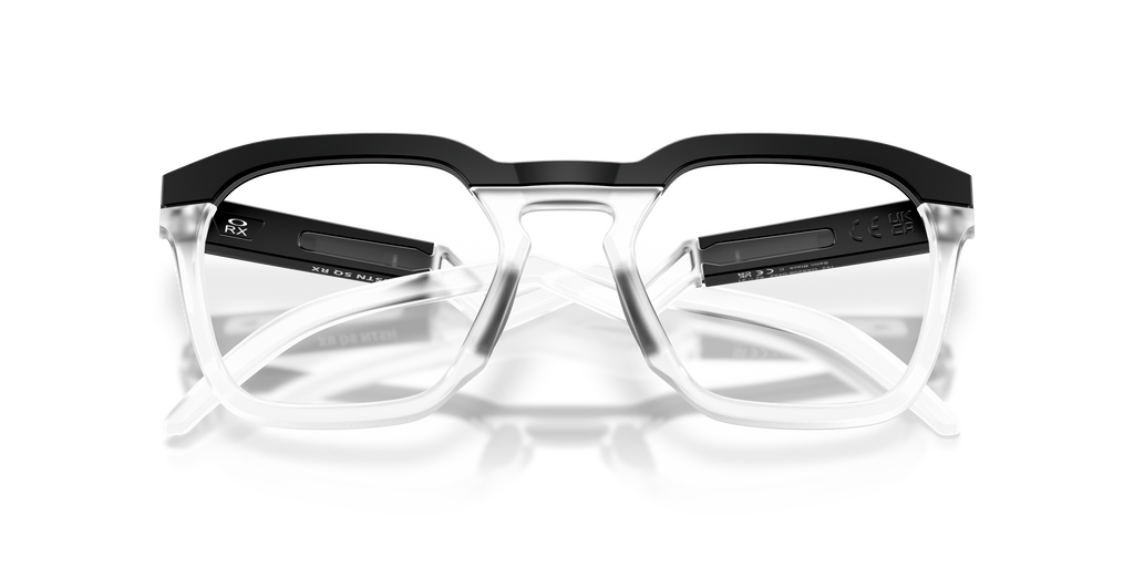Oakley OX8208 HSTN SQ Square Eyeglasses - Polished Clear