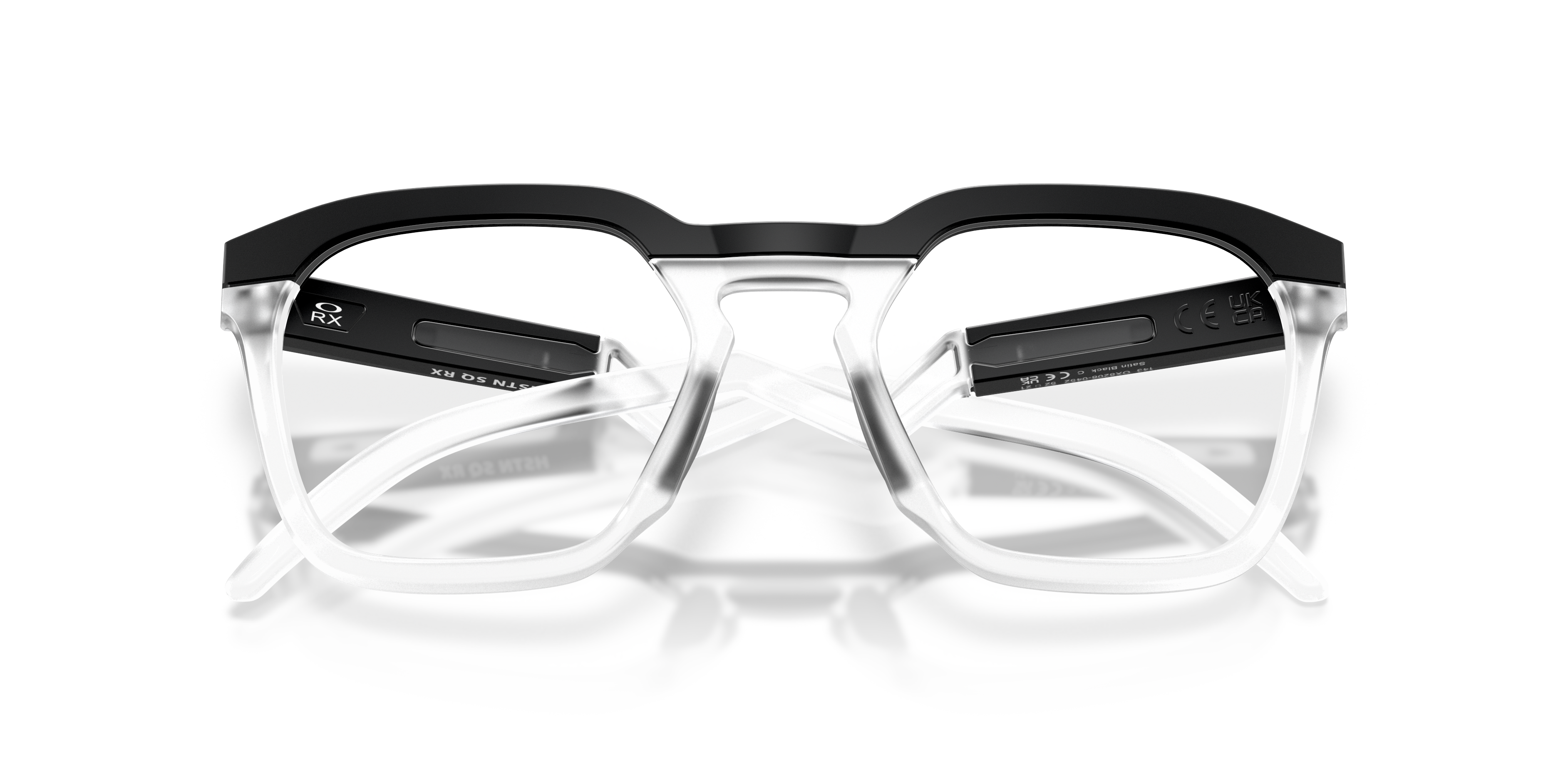 Oakley OX8208 HSTN SQ Square Eyeglasses - Polished Clear