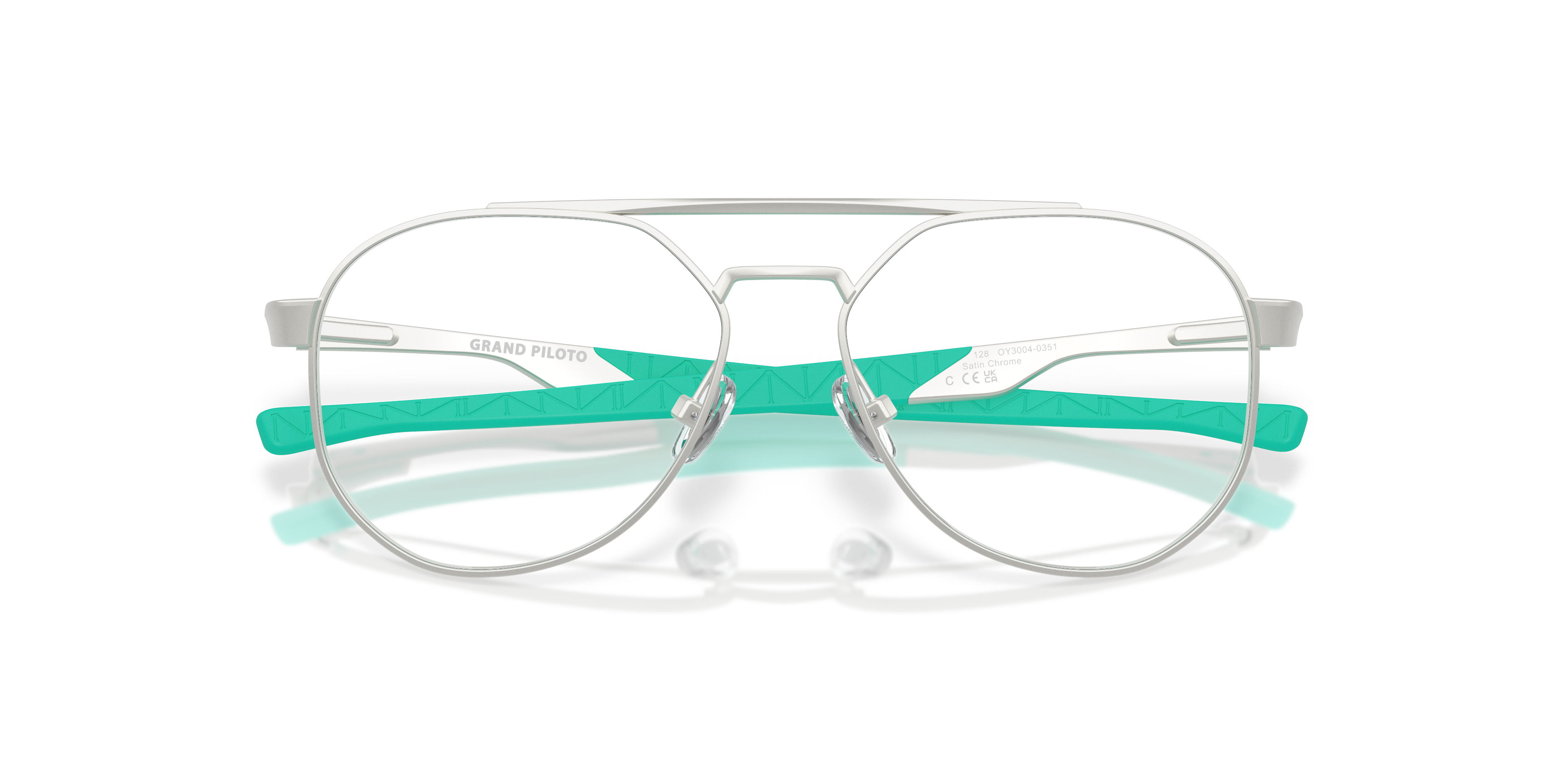 Oakley OY3004 Grand Piloto (Youth Fit) Pilot Kids Eyeglasses - Satin Chrome