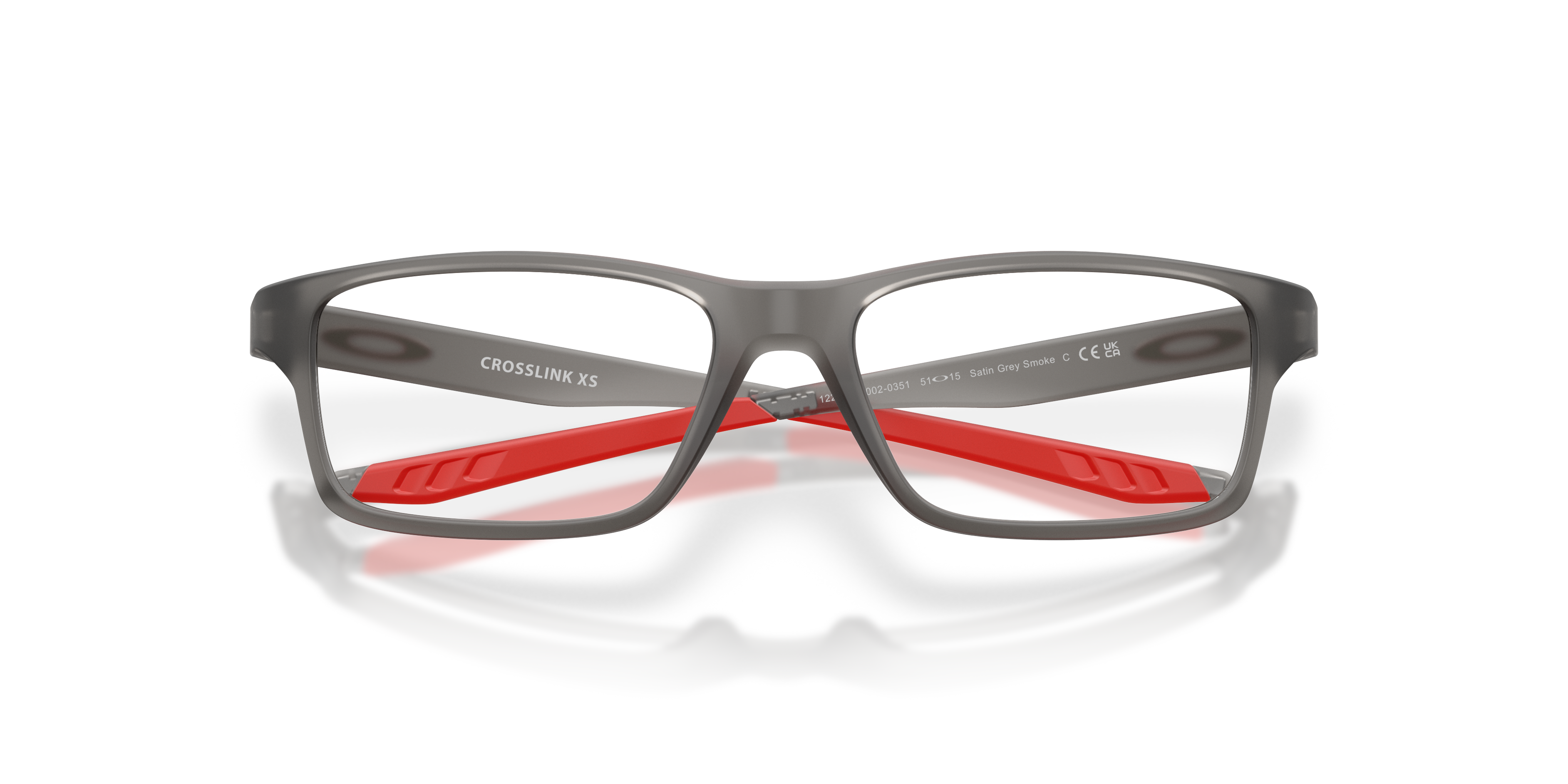 Oakley OY8002 Crosslink XS (Youth Fit) Square Kids Eyeglasses - Satin Grey Smoke