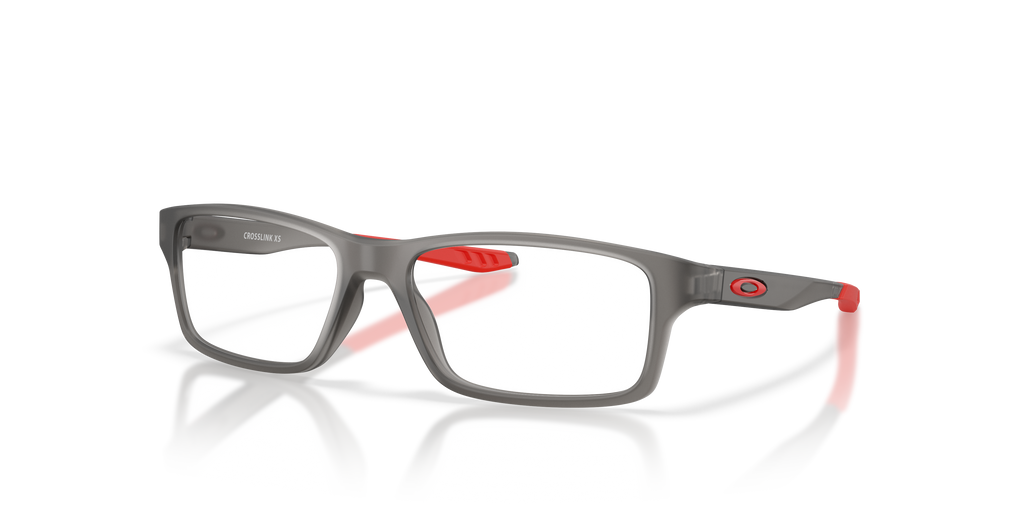 Oakley OY8002 Crosslink XS (Youth Fit) Square Kids Eyeglasses - Satin Grey Smoke