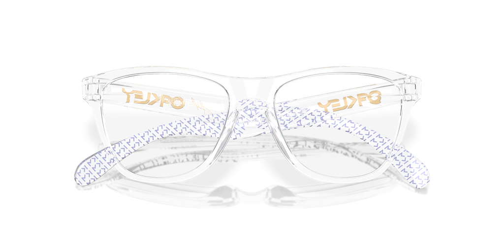 Oakley OY8009 Kylian Mbappé Signature Series Frogskins XS (Youth Fit) Round Kids Eyeglasses - Polished Clear