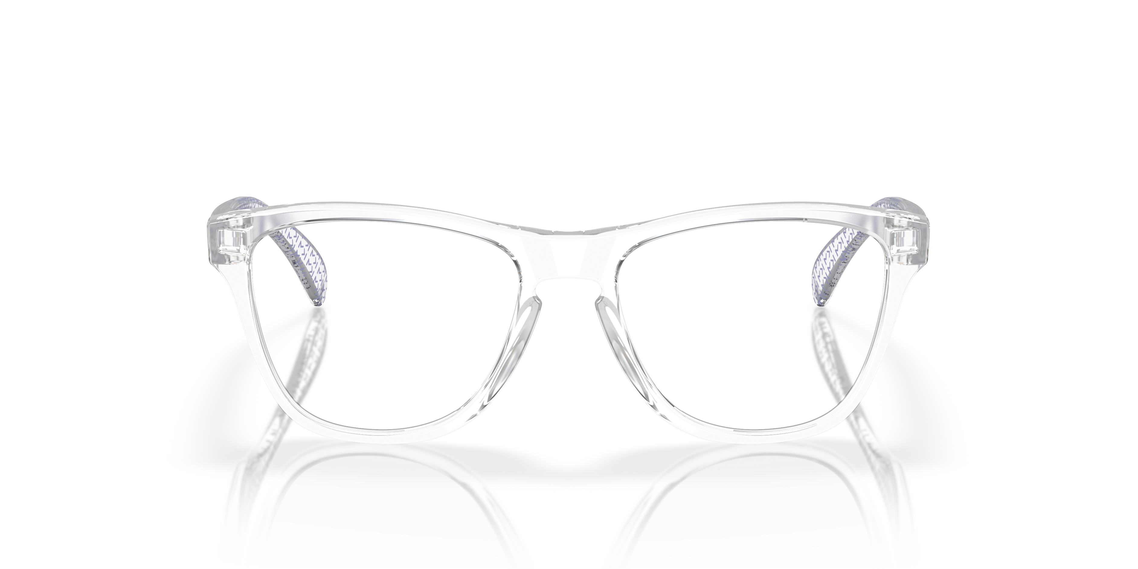 Oakley OY8009 Kylian Mbappé Signature Series Frogskins XS (Youth Fit) Round Kids Eyeglasses - Polished Clear