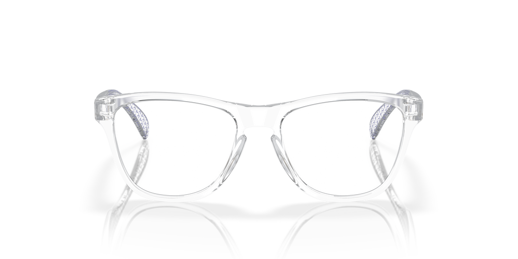 Oakley OY8009 Kylian Mbappé Signature Series Frogskins XS (Youth Fit) Round Kids Eyeglasses - Polished Clear