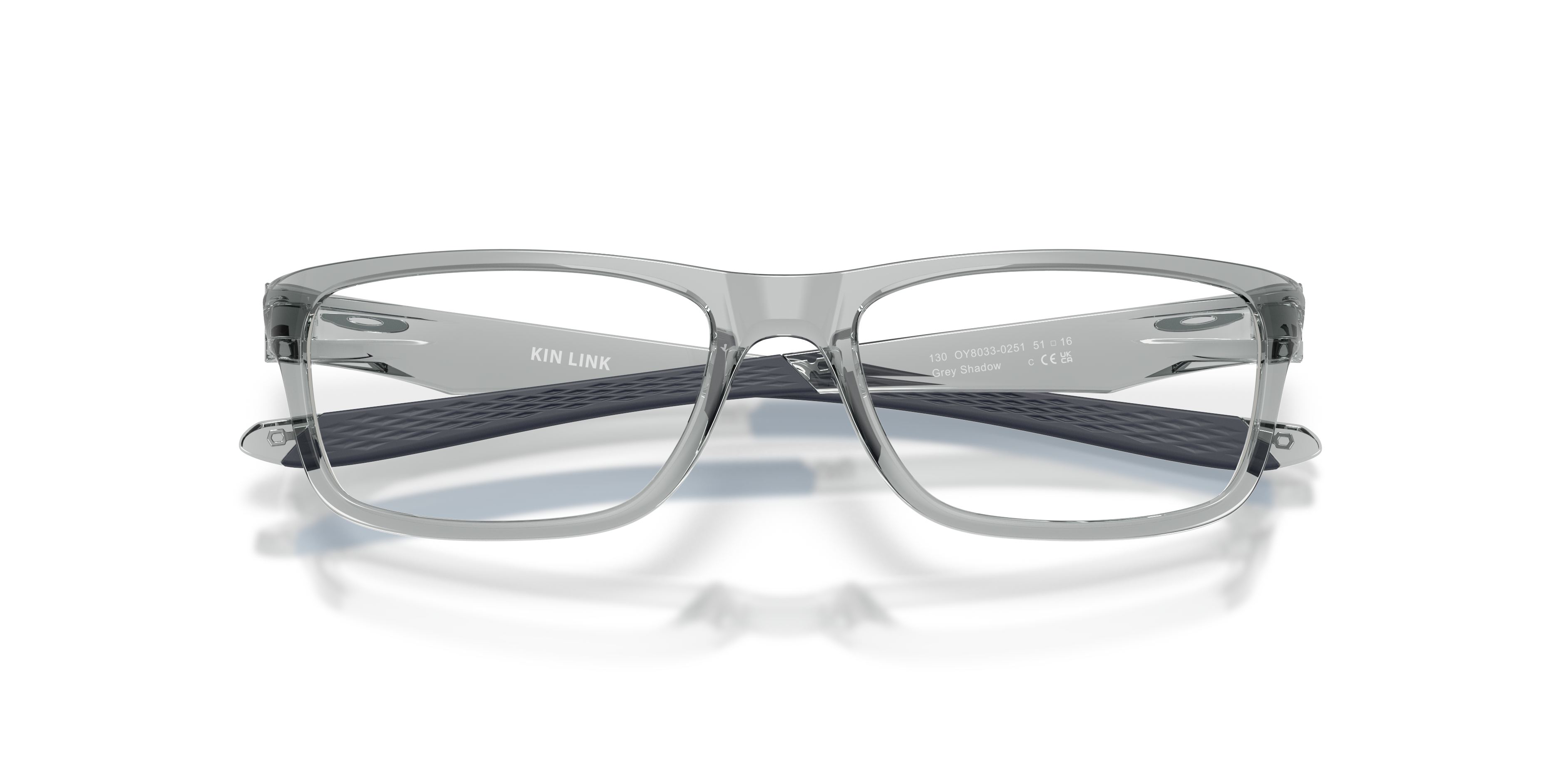 Oakley OY8033 Kin Link Rectangle Kids Eyeglasses - Grey Shadow