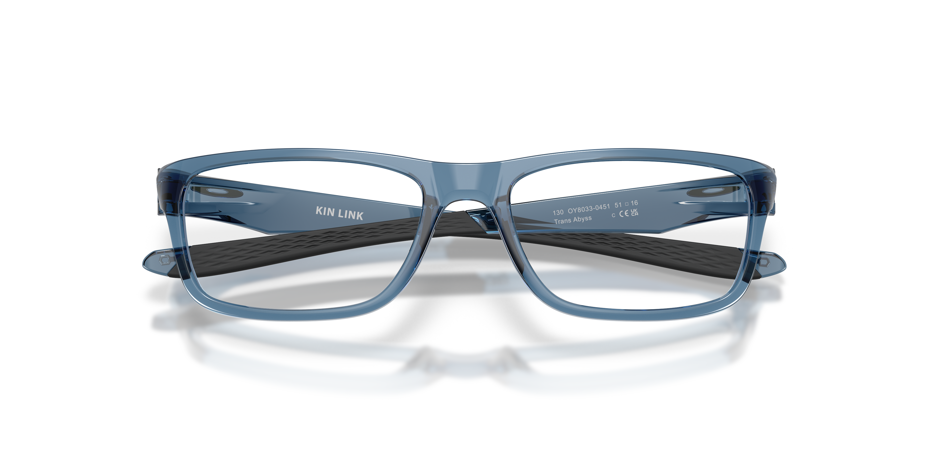 Oakley OY8033 Kin Link Rectangle Kids Eyeglasses - Transparent Abyss