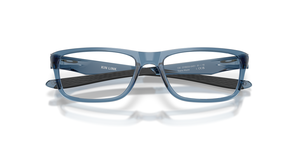 Oakley OY8033 Kin Link Rectangle Kids Eyeglasses - Grey Shadow